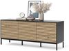 Lowboard Eliza Goldkraft Eiche/Anthrazit 150 x 60 cm mit 3 Schubladen Vicco Bild 5