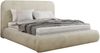 Bett mit Stauraum Polsterbett BENEA CLASSIC, Doppelbett mit Lattenrost Gepolstertes Kopfteil Gasdruckfeder Schlafzimmerbett - 160 x 200 cm - Beige Velvet Bild 5