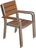Garten-Sitzgruppe ALWIN 9-tlg. - Kunststoff, Braun | Gartenmöbel-Set Gartengarnitur Garten-Essgruppe mit offenen Stühlen und Esstisch Bild 5