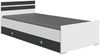 Jugendbett Joker Bettgestell 90x200 cm weiß graphit Bild 1