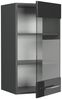 Küchenglasschrank Fame-Line Anthrazit Hochglanz 40 cm Vicco Bild 4