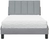 vidaXL Bett mit Matratze "Hanko" Hellgrau 100x200 cm Stoff 3310510 Bild 5