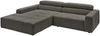 KAWOLA Sofa RENO Ecksofa Feincord anthrazit mit motorischem Sitzvorzug Longchair links 68 x 217 x 258 cm Bild 2
