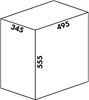 WESCO Wäschebox DUO 1 mit 64 Liter (2x 32) Volumen in GRAPHIT MATT / Wäschebox / Wäschekorb Bild 2