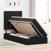 vidaXL LED-Speicherbett mit Matratze Schwarz 90 x 200 cm Samt 3372581 Bild 4