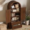 Sideboard im Korbgeflecht-Bogenstil, , Doppelschubladen, Vintage-Sideboard für Wohn- und Schlafzimmer, Aufbewahrungsschrank Bild 5