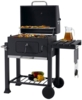 TrendLine 'Montreal' Holzkohlegrill, Edelstahl Schwarz, 115 x 67 x 107 cm