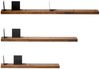 Wandregal Nussbaum 01 M 117 x 15 x 4 Massivbau Bild 4