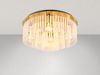 Deckenleuchte Wohnzimmer Kristalle Deckenlampe Schlafzimmer Gold farben 15698D1M Bild 3