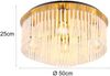 Deckenleuchte Wohnzimmer Kristalle Deckenlampe Schlafzimmer Gold farben 15698D1M Bild 4