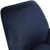 6er-Set Esszimmerstuhl HWC-G67, Esstischstuhl Küchenstuhl mit Armlehne, drehbar Holz Samt 320 g/m² MVG ~ anthrazit-blau Bild 5