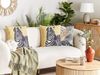 Kissen 2er Set Tiermuster MANKETTI 45 x 45 cm Gelb Bild 3