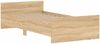 vidaXL Bettgestell ohne Matratze Sonoma-Eiche 100x200 cm Holzwerkstoff 835934 Bild 3