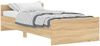 vidaXL Bettgestell ohne Matratze Sonoma-Eiche 100x200 cm Holzwerkstoff 835934 Bild 2