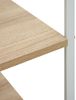 vidaXL Mikrowellenregal Weiß Eiche-Optik 60x39,6x123 cm Holzwerkstoff 288241 Bild 5