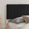 vidaXL Bettgestell mit gepolstertem Kopfteil Schwarz 180 x 200 cm 878031 Bild 2