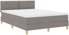 vidaXL Boxspringbett mit Kissen mit Kopfteil Taupe 160 x 200 cm Stoff 3339011 Bild 4