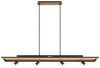 LED Pendelleuchte, Metall Holzoptik, Strahler schwenkbar Bild 3
