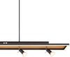 LED Pendelleuchte, Metall Holzoptik, Strahler schwenkbar Bild 4