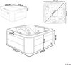 Whirlpool Outdoor grau mit LED quadratisch 210 x 210 cm TULAROSA Bild 2