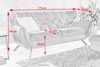 KAWOLA Sofa CHARME 2-Sitzer Cord rost 94 x 95 x 175 cm Bild 5
