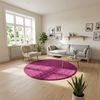 Gabbeh Teppich - Softy - Uni 150 x 150 cm - lila - rund Bild 2