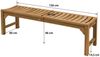 Gartenbank Ferrara Teak Massivholz - Breite: 150 cm Bild 4