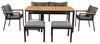KLAM HOME Gartenlounge-Set Garten-Essgruppe mit Sesseln und abnehmbarem Servierwagen, (Gartenmöbel mit abnehmbarer und waschbarer für 6–7 Personen), geeignet für Gärten, Schwimmbäder und andere Außenbereiche Bild 4