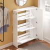 SoBuy FSR220-W Schuhschrank, Spanplatte, Melamin, Weiß, 84 x 121 x 24 cm Bild 5