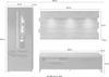 Wohnwand LOFT-TWO 2 Artisan Eiche 3-tlg. graphit inkl. LED Bild 2