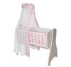 Lorelli Baby-Bettwäsche 7-teiliges Set First Dreams Decke Kissen Laken Himmel rosa Schmetterlinge Bild 2