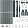 vidaXL Schweißdrahtzaun mit Spikes 25 x 1 m PVC-beschichteter Stahl 3352080 Bild 5