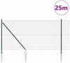vidaXL Schweißdrahtzaun mit Spikes 25 x 1 m PVC-beschichteter Stahl 3352080 Bild 3