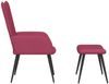 vidaXL Relaxsessel mit Hocker Weinrot Samt 327693 Bild 4