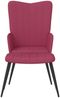vidaXL Relaxsessel mit Hocker Weinrot Samt 327693 Bild 3