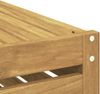 vidaXL Outdoor Hocker Bank Weiß 79 x 43 x 37 cm Massivholz Akazie 901667 Bild 5