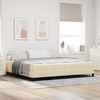vidaXL Boxspringbett mit Matratze Creme 200 x 200 cm Stoff 3398519 Bild 1