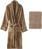 Bademantel-Set, 'Exclusive', Beige Bild 4