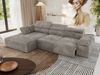 Mks Möbel 'RILASSO' Ecksofa, mit Relax-funktion, Elektrisch verstellbarer Sitz, L-förmige Ecke mit Armlehnen, Wellenfeder, Hellbraun, Cordstoff, links Bild 5