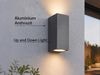 Trio Leuchten Außen-Wandleuchte Roya GU10 anthrazit Up- & Downlight Bild 5