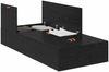 vidaXL Aufbewahrungsbettgestell Schwarz Eichen-Optik 90 x 200 cm 3335342 Bild 2