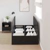 vidaXL Aufbewahrungsbettgestell Schwarz Eichen-Optik 90 x 200 cm 3335342 Bild 3