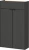 Schuhschrank >GW-AMECA< hängend / stehend, Graphit / Navarra-Eiche-Dekor - 56x97x22cm (BxHxT) Bild 5