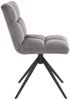HOME DELUXE Esszimmerstuhl drehbar Samt NODA – 8er Set Hellgrau Bild 4
