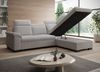 Ecksofa Duarte, Eckcouch L-Form, L-Sofa mit Schlaffunktion und Bettkasten, Sofa Rechts, Sofa Cord-Stoff, 262 x 103 x 170 cm, Grau Bild 3