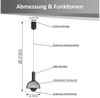 Northpoint LED Pendelleuchte LED Akku Pendelleuchte 2in1 Tischleuchte Touch Dimmbar Bild 2