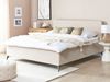 Bett mit Lattenrost VALOGNES 180 x 200 cm Cord Helles Beige Bild 3