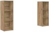 vidaXL TV-Schrankset Wandmontiert 2 pcs Artisan-Eiche 107 x 35 x 37 cm 3393548 Bild 2