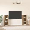 vidaXL TV-Schrankset Wandmontiert 2 pcs Artisan-Eiche 107 x 35 x 37 cm 3393548 Bild 4
