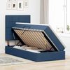 vidaXL Aufbewahrungsbett mit Matratze Blau 90 x 200 cm Polyester 3371759 Bild 4